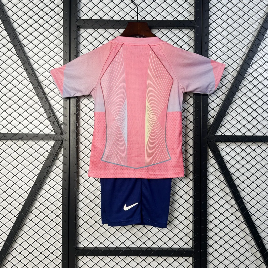 Barcelona Kids Pink Soccer Jersey Set - Image 8