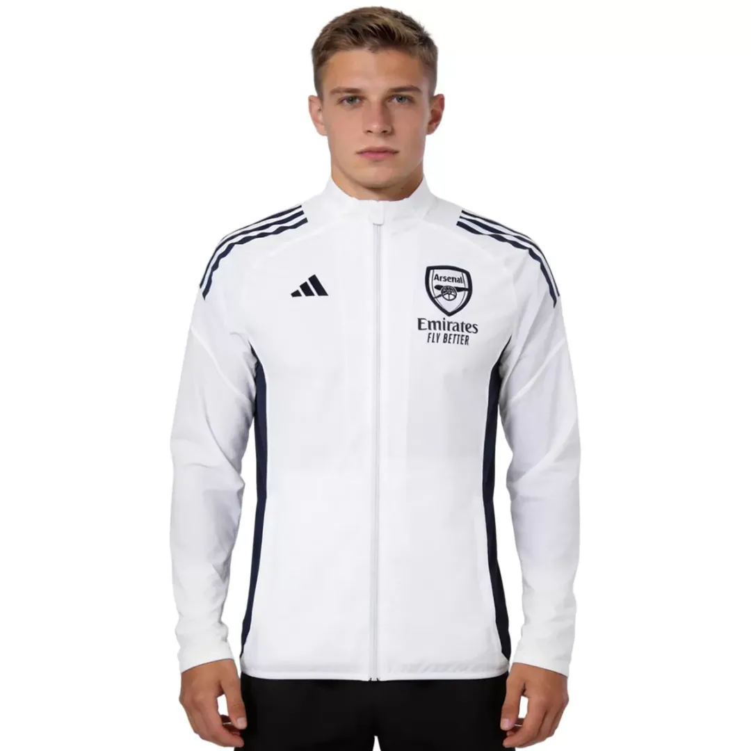 Arsenal White Training Jacket - Image 2