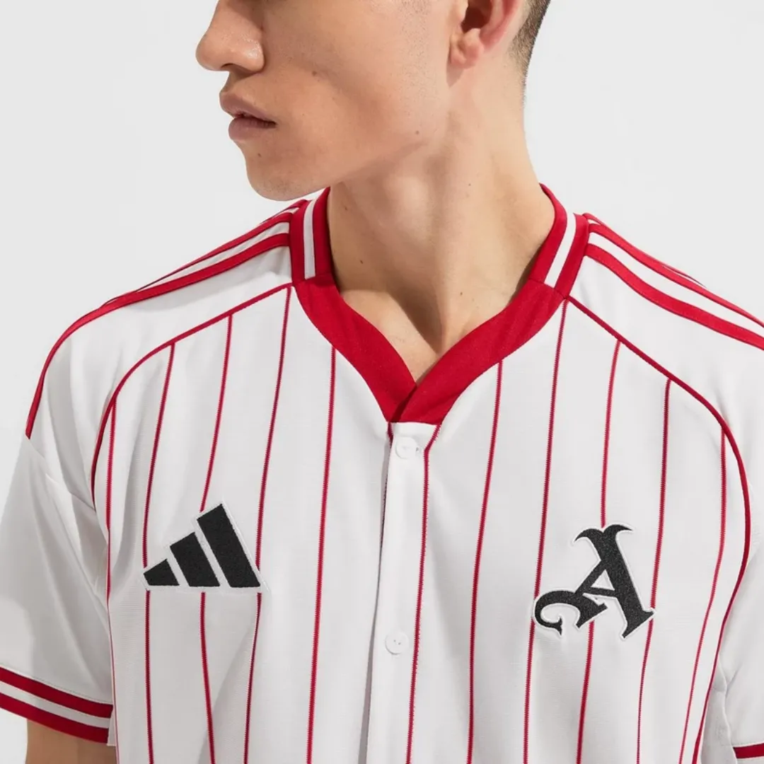 Adidas Striped Football Jersey - Image 3