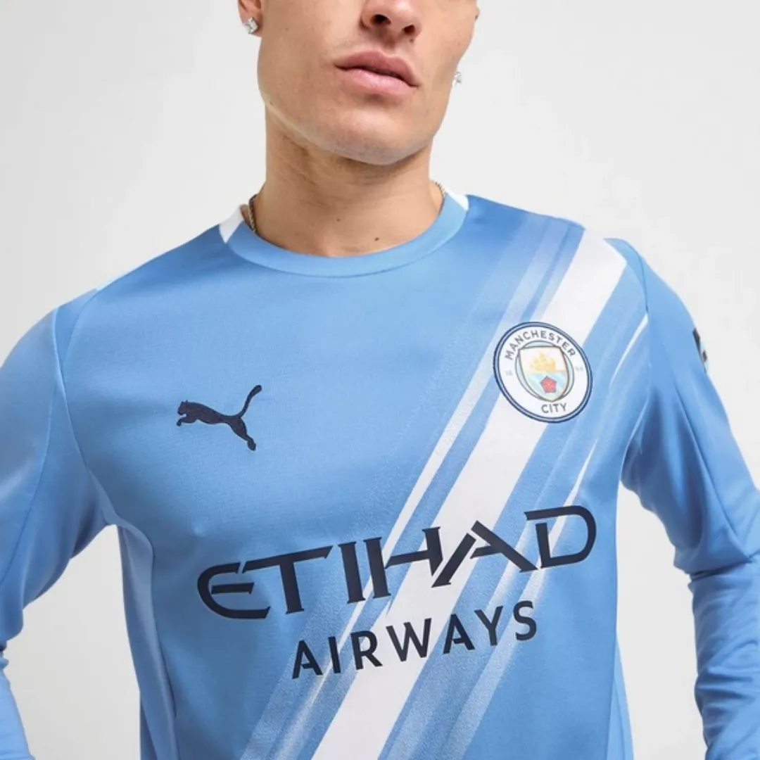 Manchester City Long Sleeve Jersey - Image 4