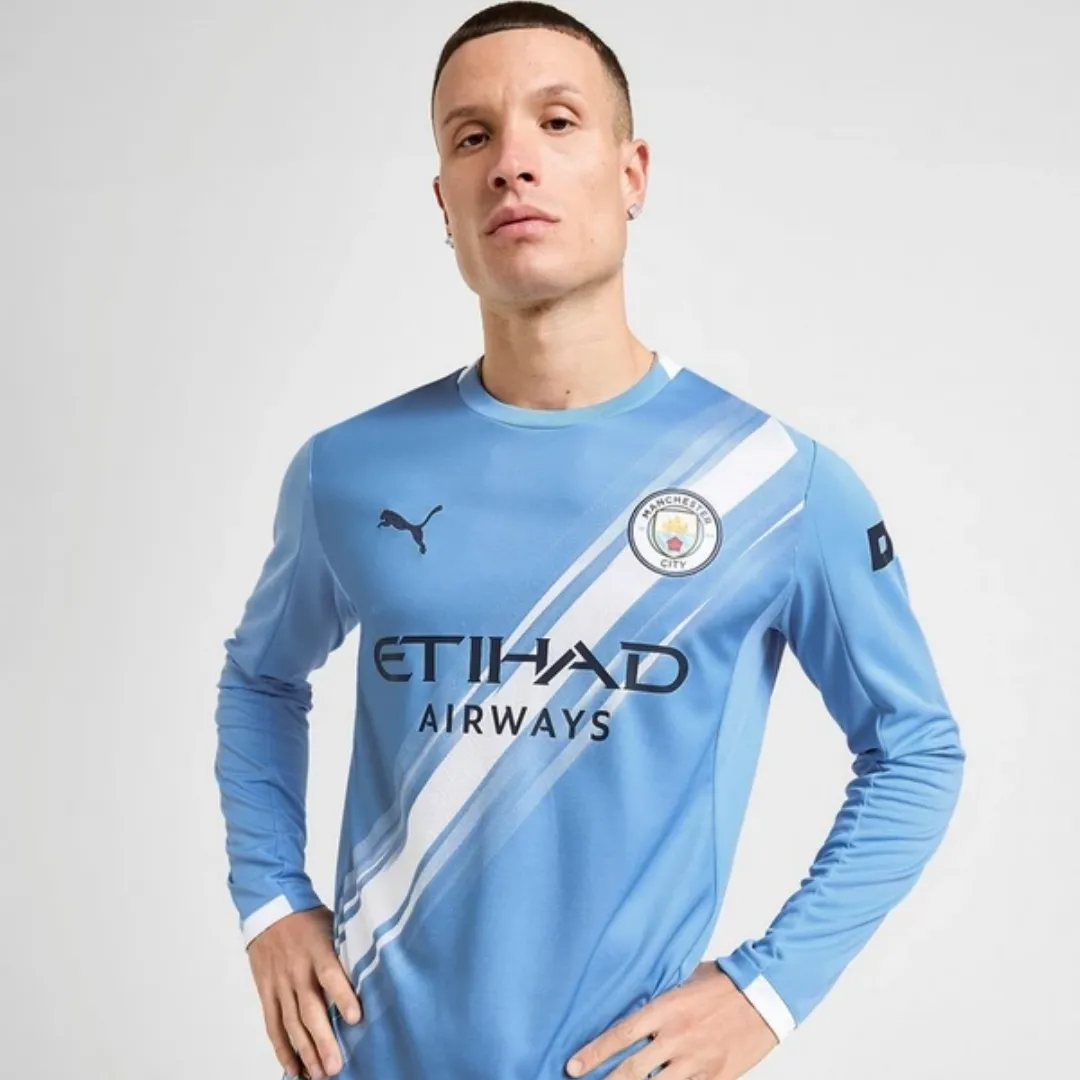 Manchester City Long Sleeve Jersey - Image 3