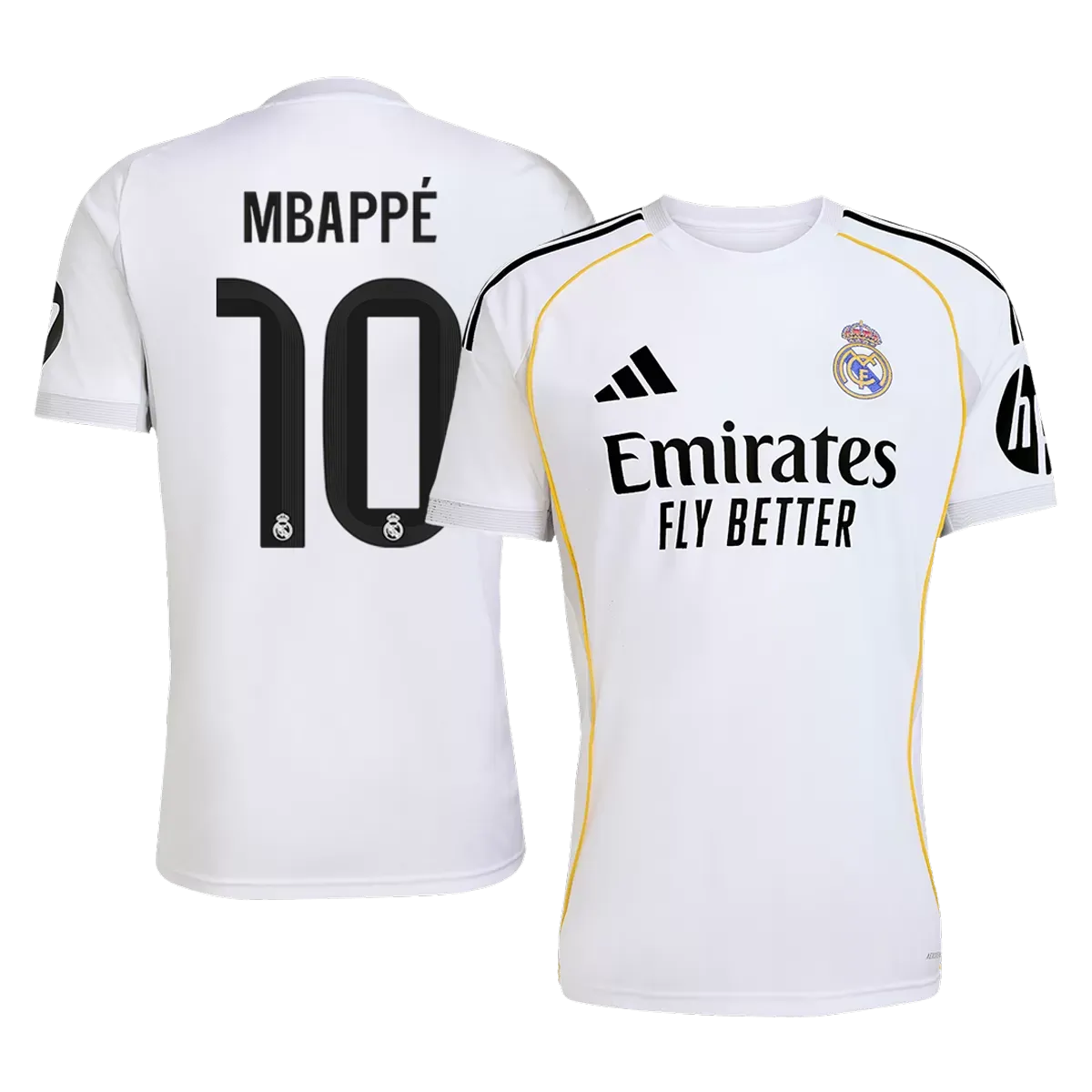 Alternative view of Real Madrid Mbappe 10 Jersey