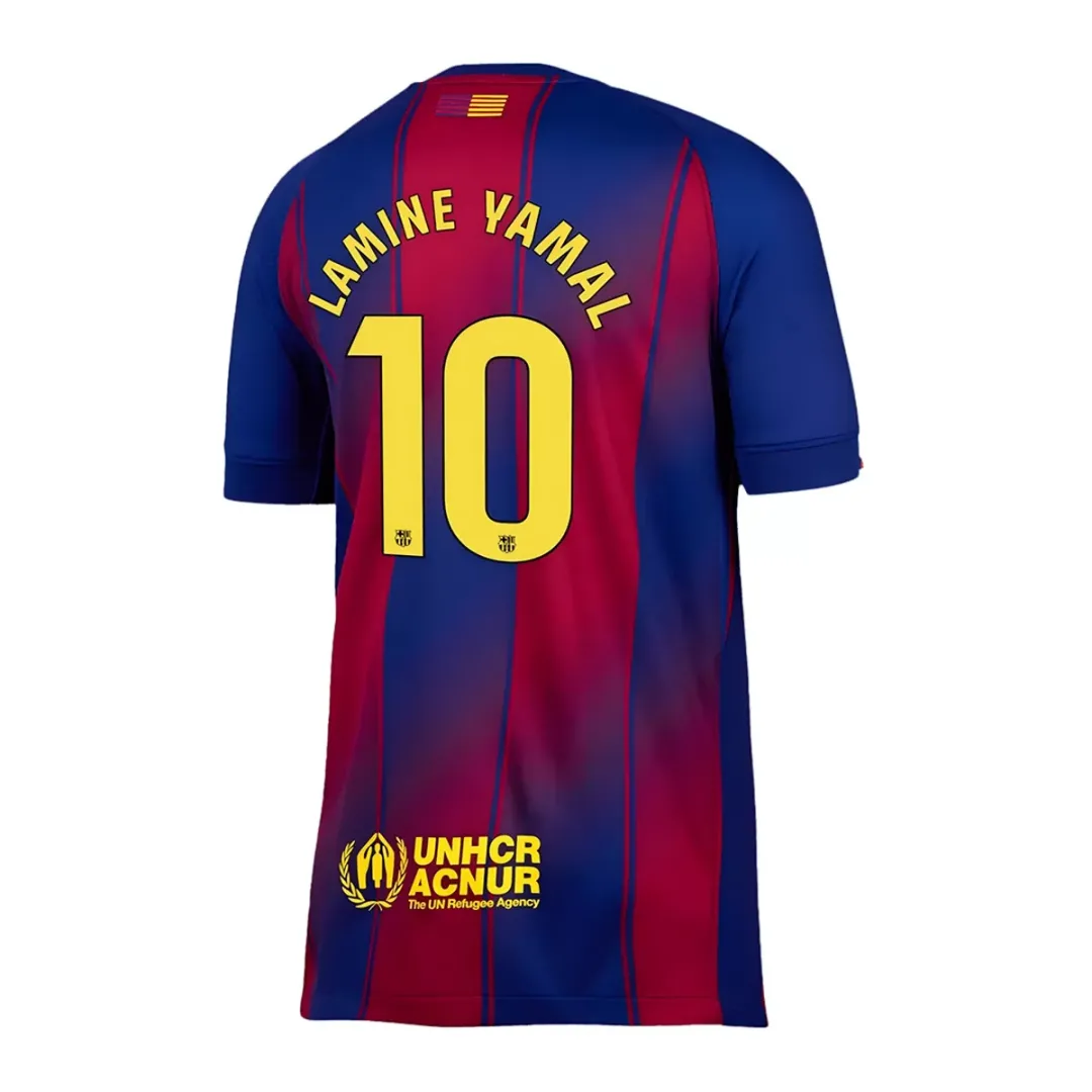 Alternative view of Barcelona Lamine Yamal 10 Jersey
