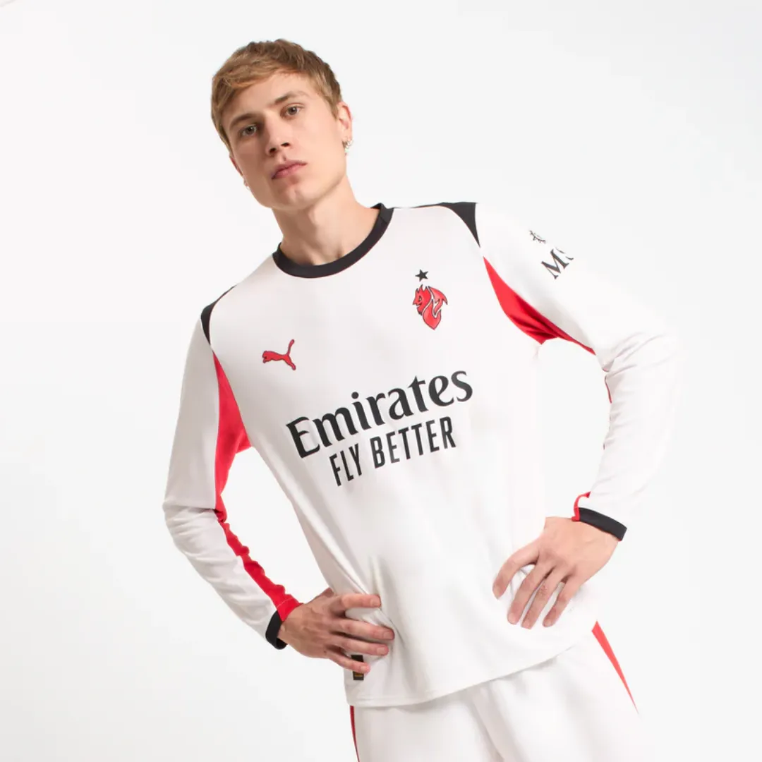 Puma AC Milan Long Sleeve Soccer Jersey - Image 3