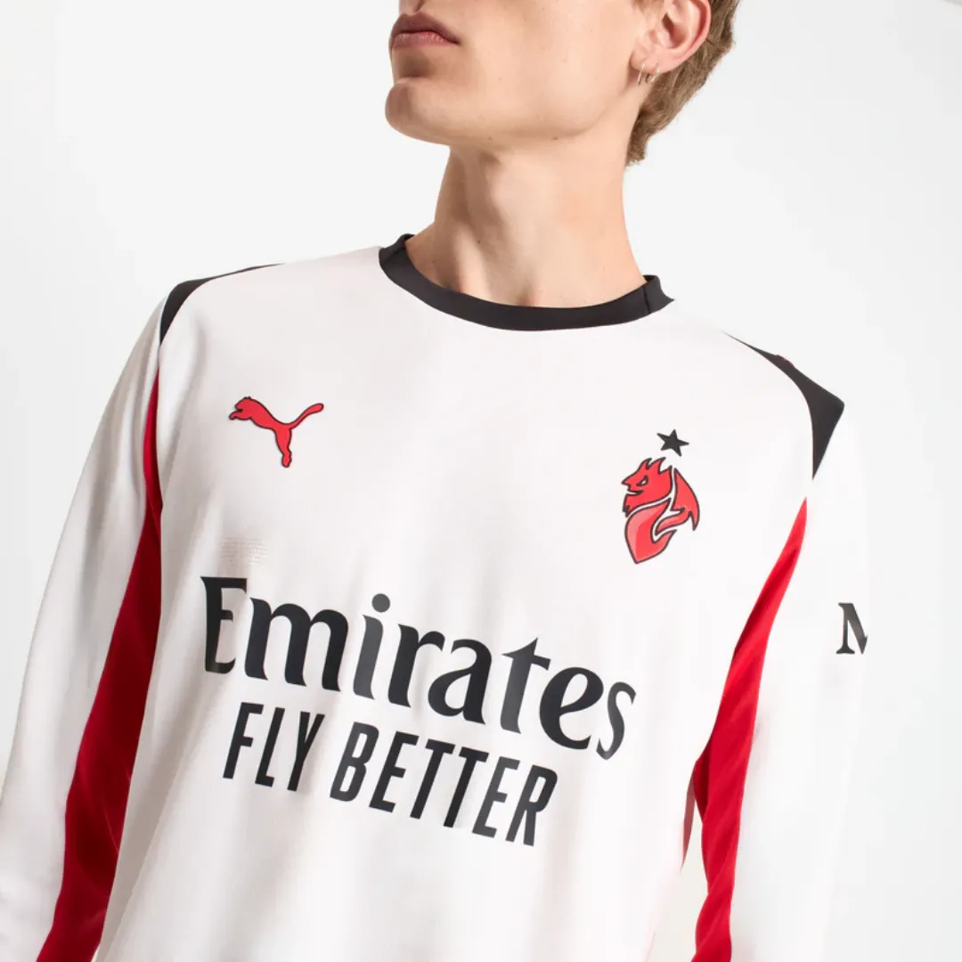 Puma AC Milan Long Sleeve Soccer Jersey - Image 4