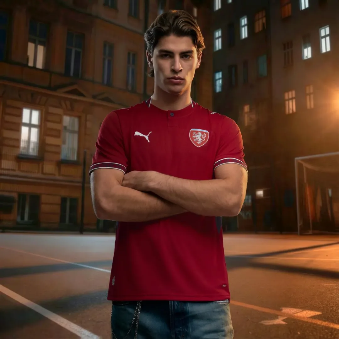 Puma Czech Home Soccer Jersey - Image 3