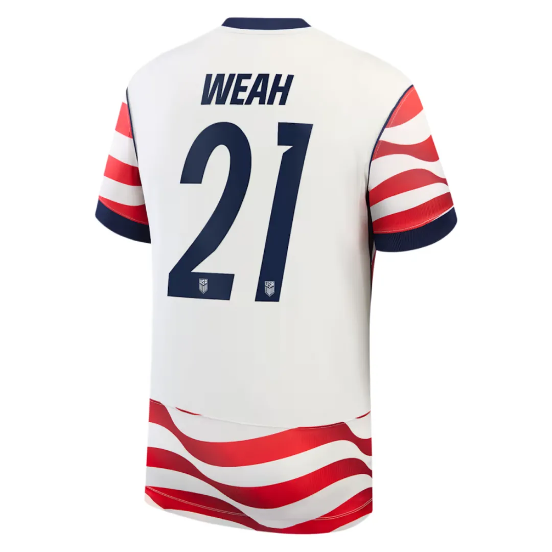 Weah #21 USA Soccer Jersey
