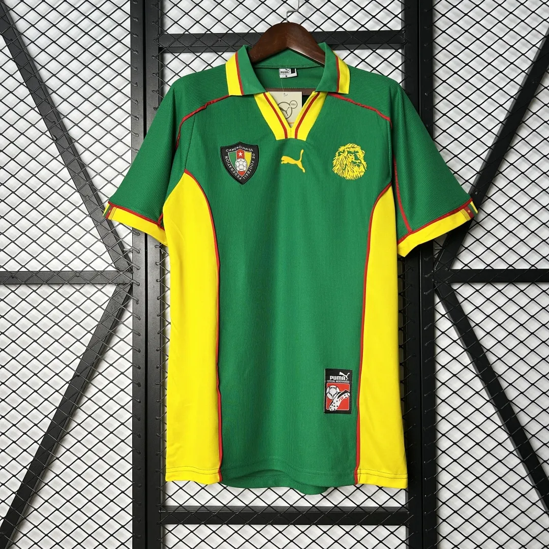 Retro Cameroon Home Jersey 1998 - Image 3