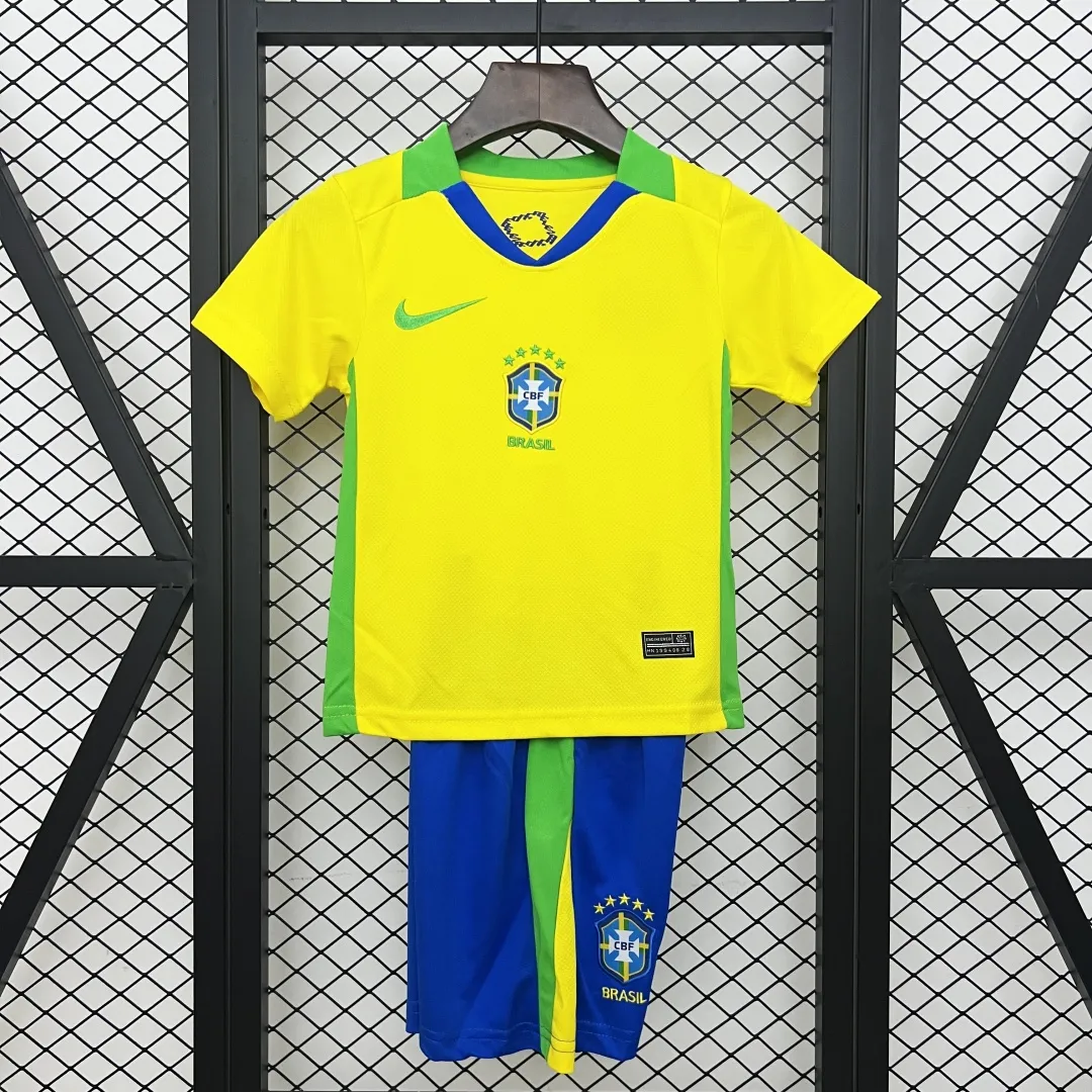 Alternative view of Nike Brazil Kids Football Kit