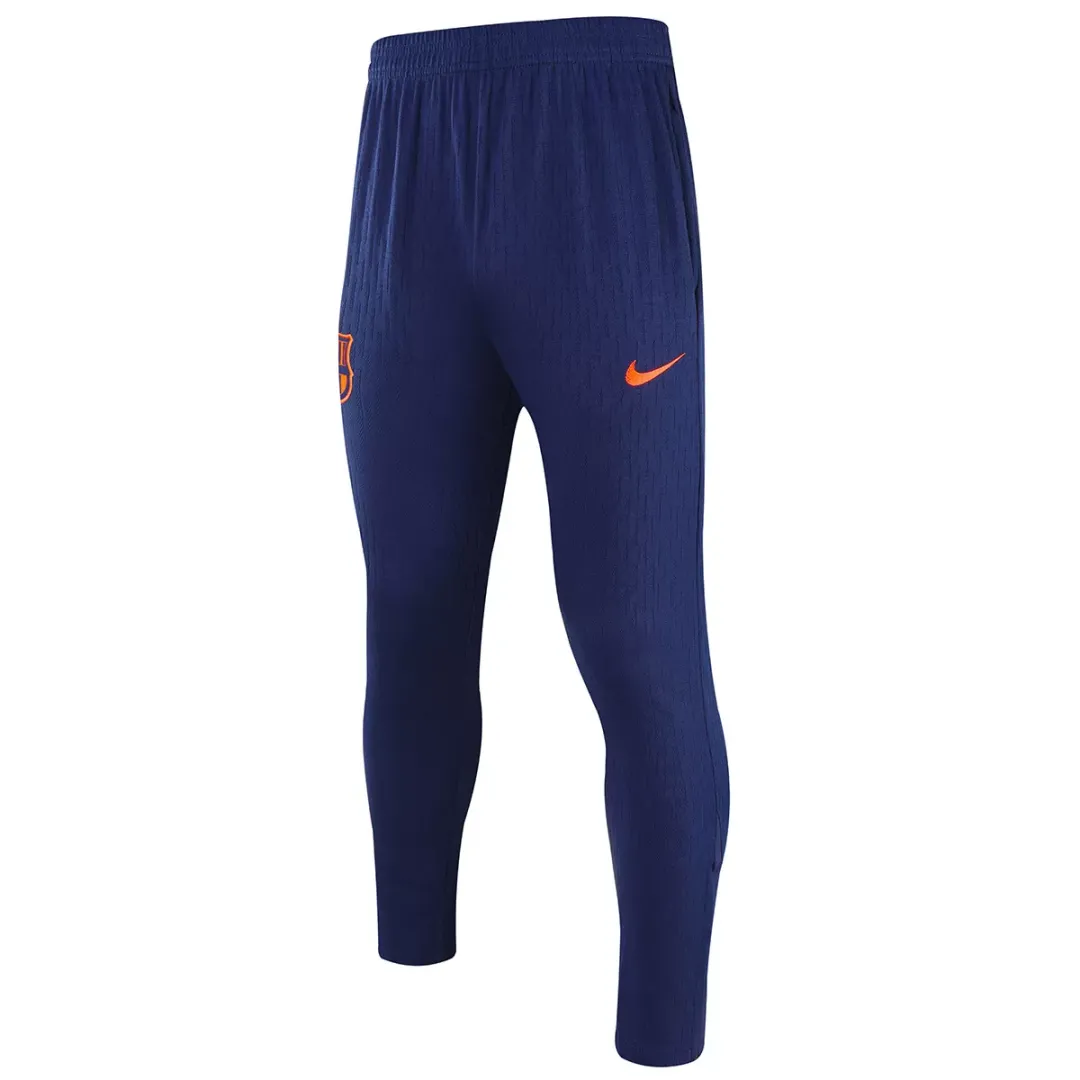 Kid's Barcelona 1/4 Zipper Sweat Kit(Top+Pants) Navy&Orange 2025/26 - Image 6