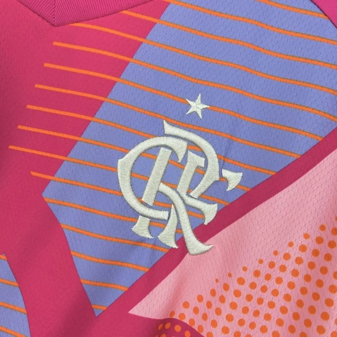 Flamengo Pink Goalkeeper Jersey - Image 3