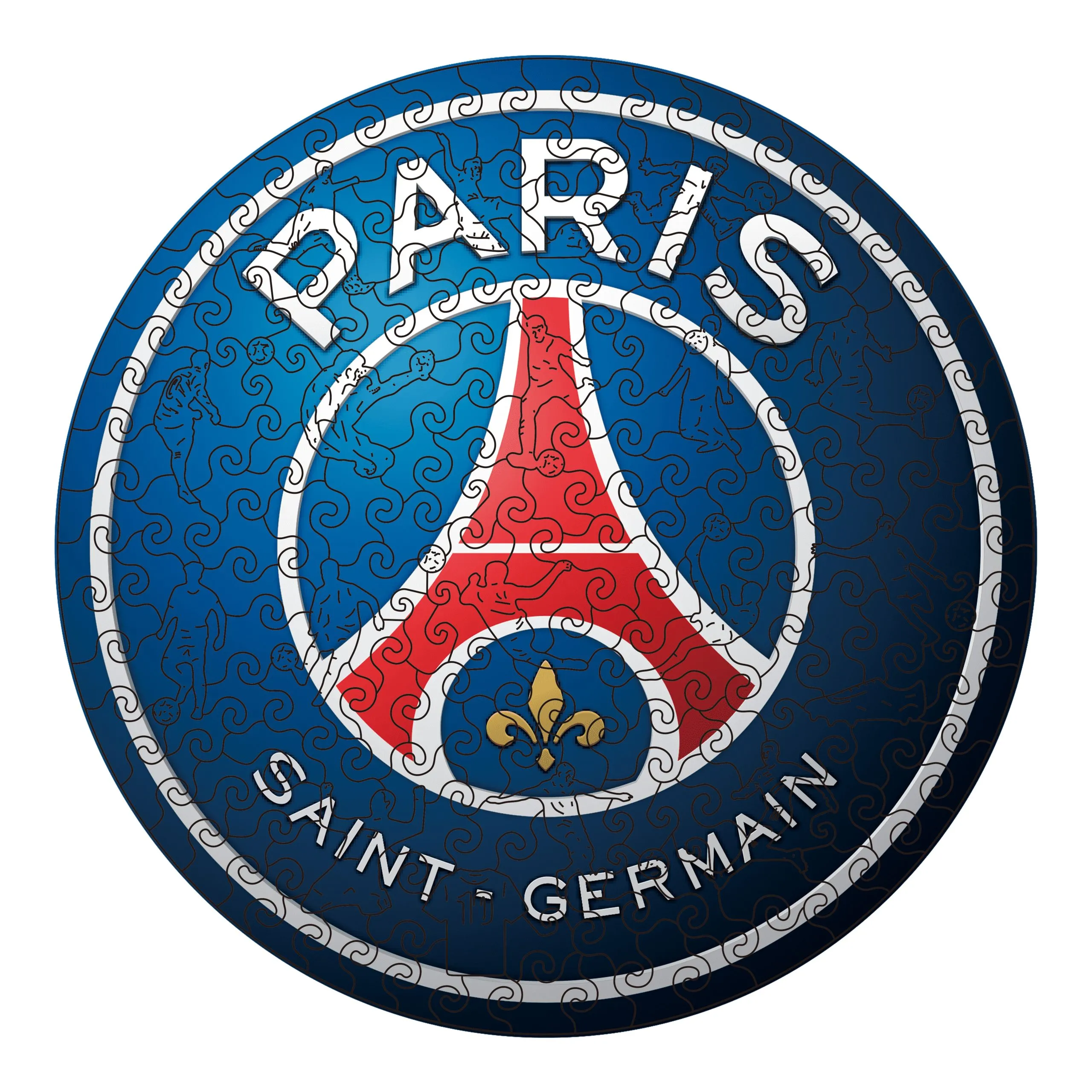 Alternative view of Paris Saint-Germain Wooden Puzzle