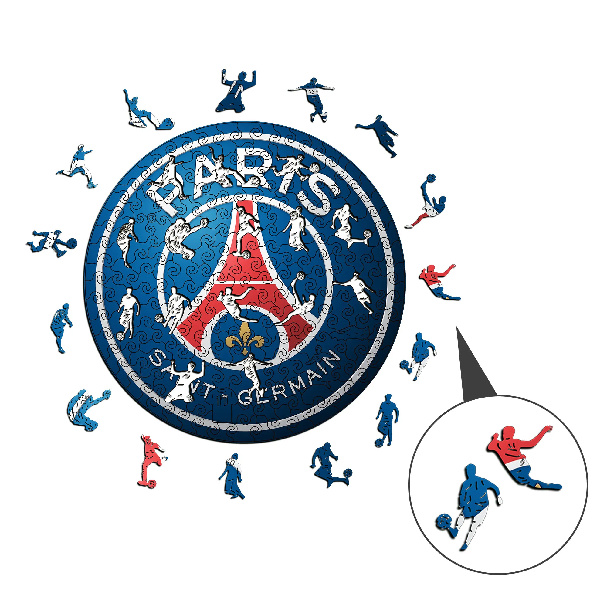 Paris Saint-Germain Wooden Puzzle - Image 3
