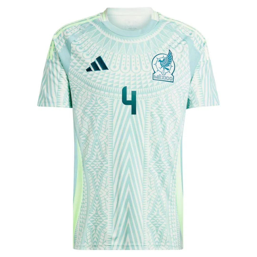 Alternative view of Edson Alvarez #4 Mexico Away Jersey Copa America 2024