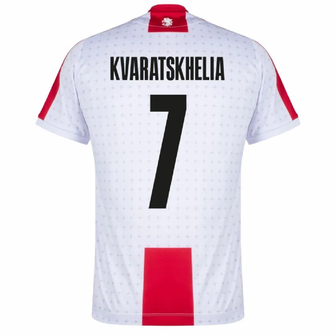 Kvaratskhelia #7 Georgia Jersey