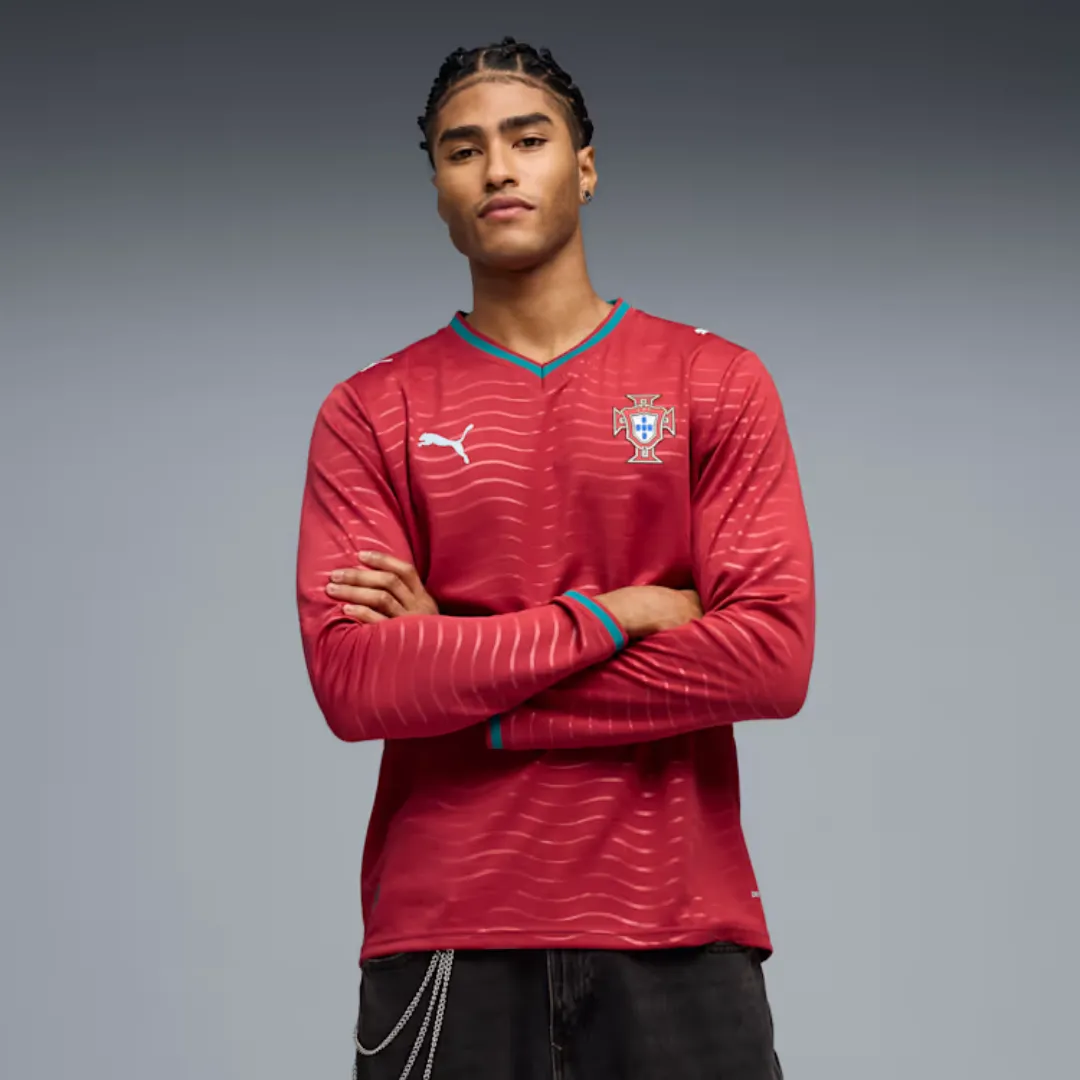 Portugal Long Sleeve Football Jersey - Image 4