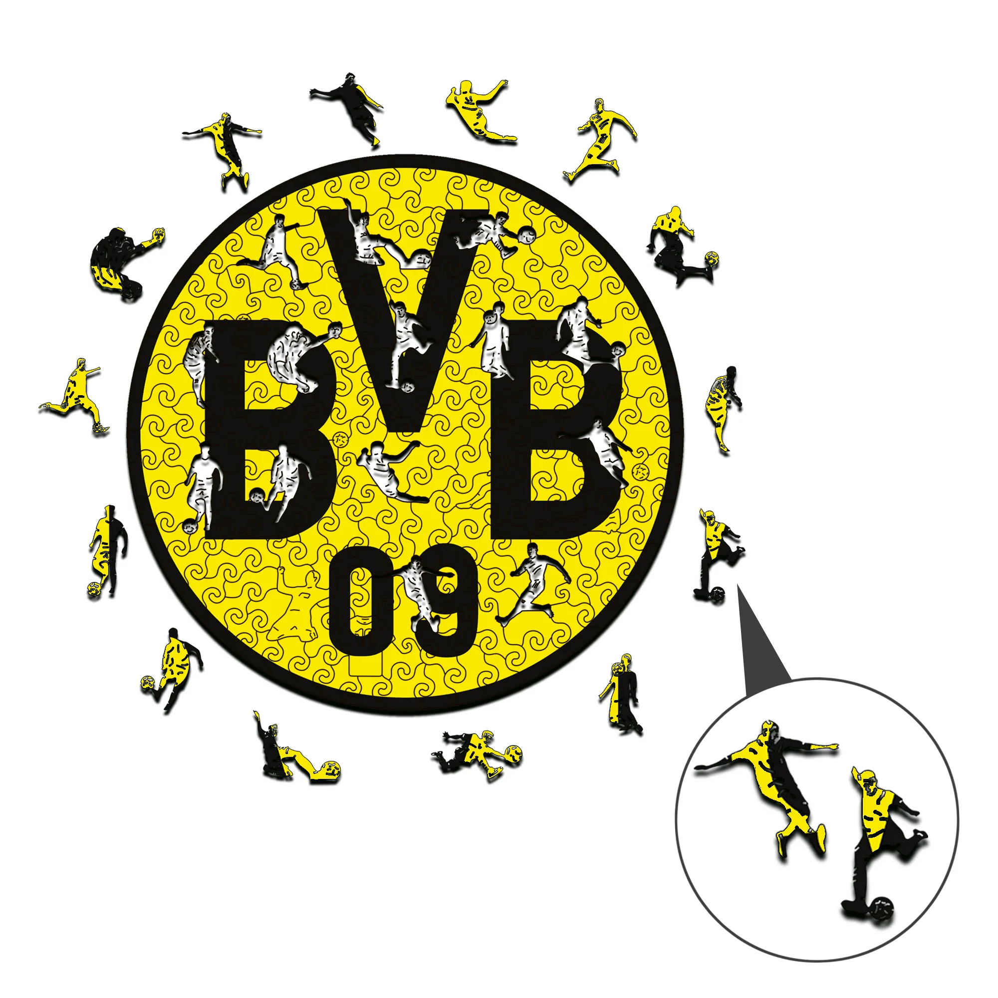 Borussia Dortmund Wooden Puzzle - Image 3