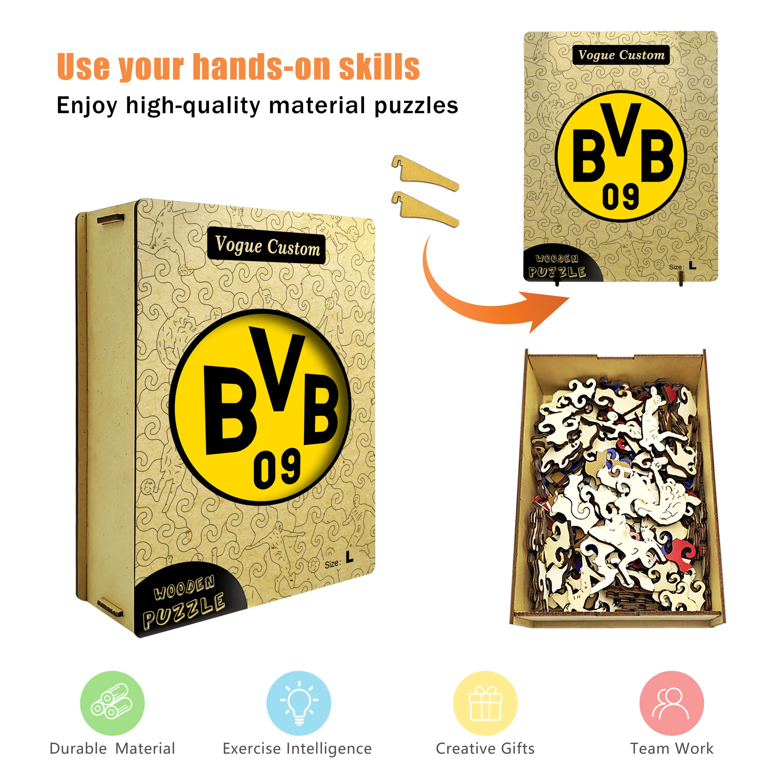 Borussia Dortmund Wooden Puzzle - Image 4