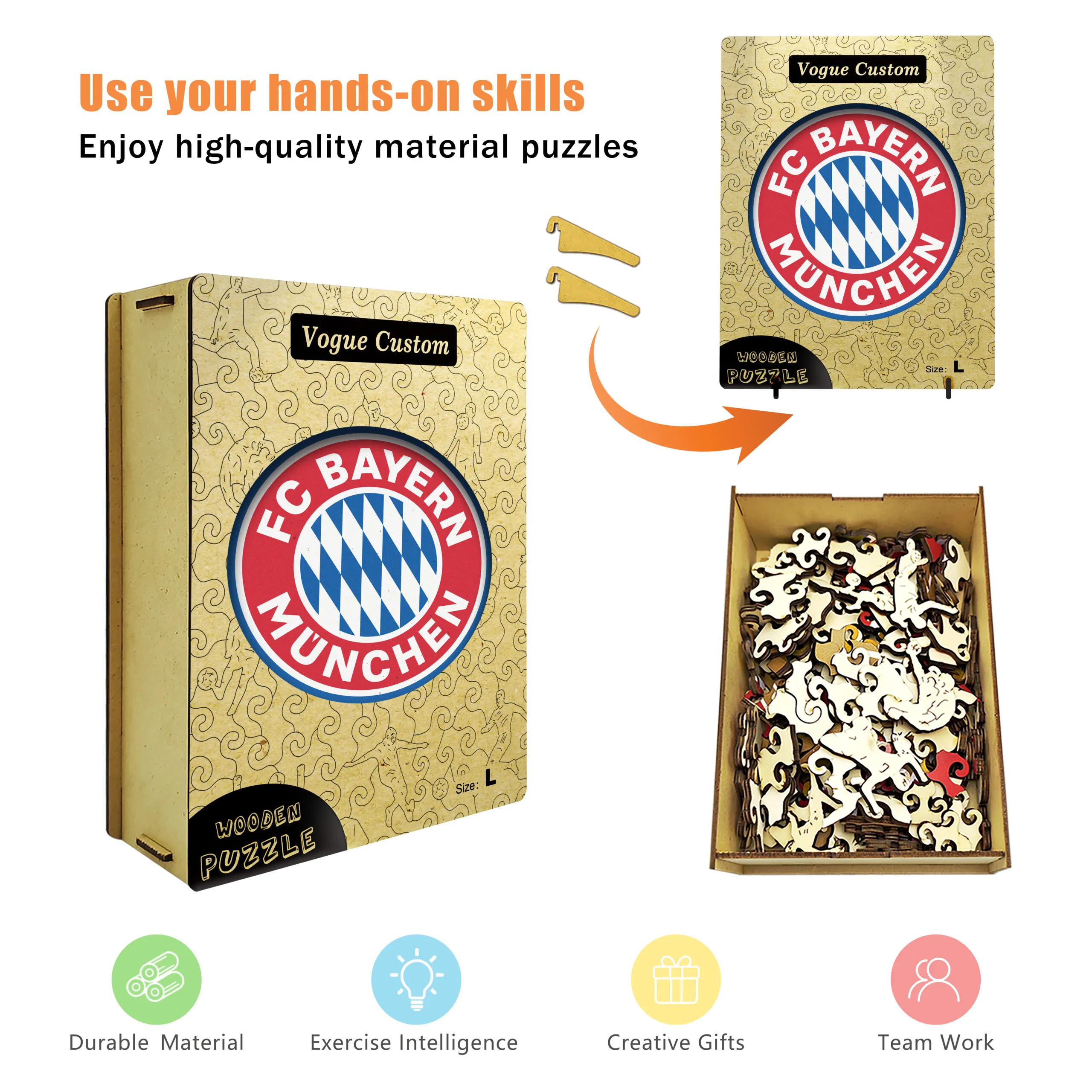 Bayern Munich Wooden Puzzle - Image 4
