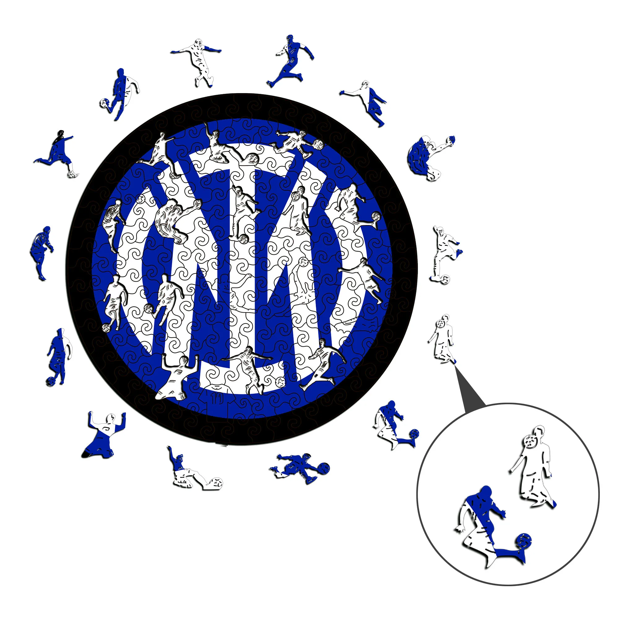 Inter Milan Wooden Puzzle - Image 3
