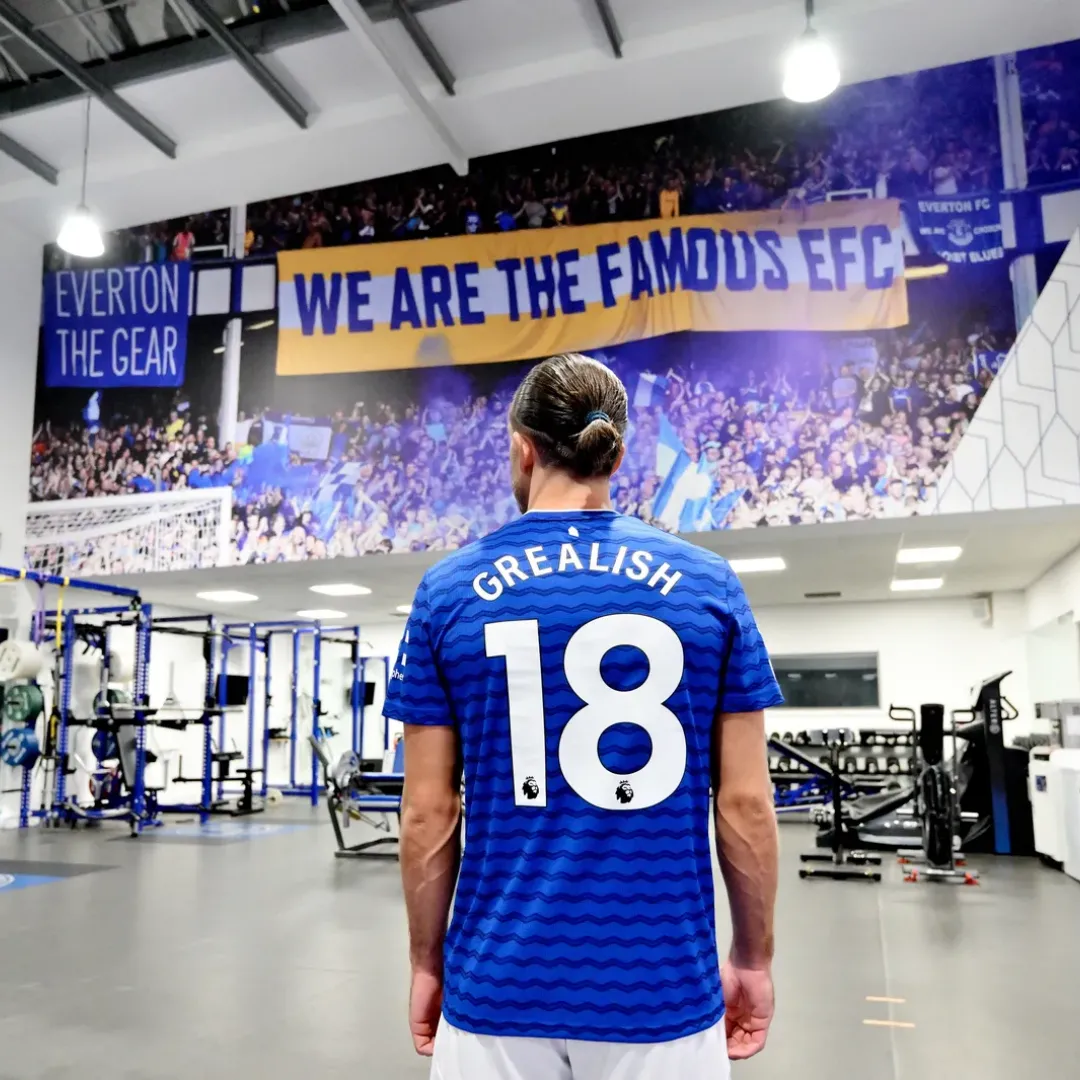 Everton Grealish 18 Home Jersey - Image 5