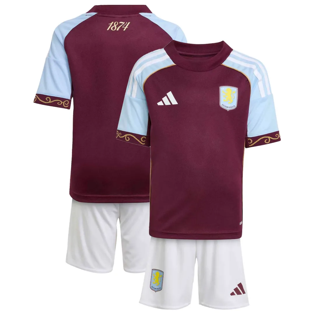 Aston Villa Kids Home Kit - Image 3
