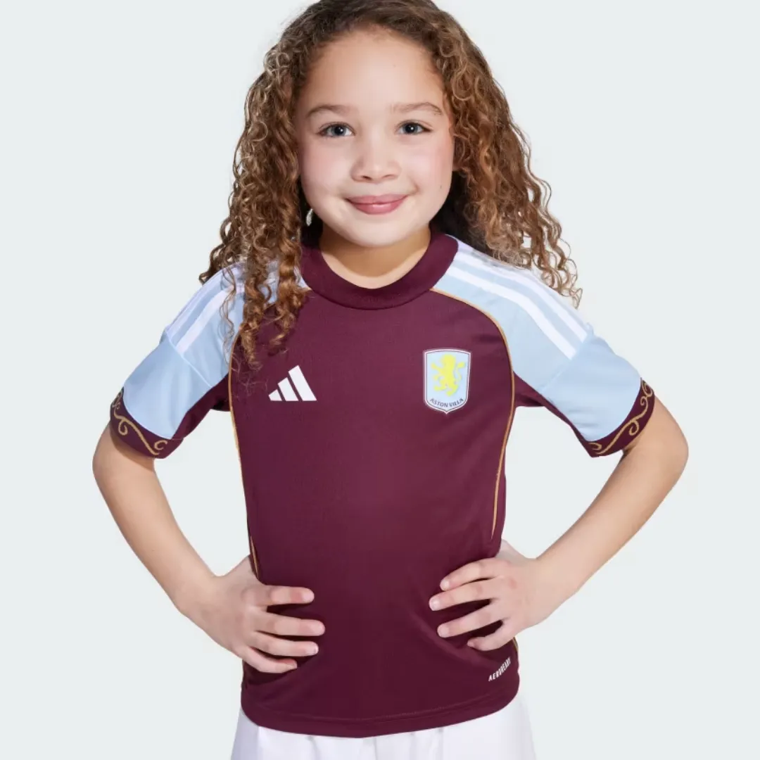 Aston Villa Kids Home Kit - Image 7