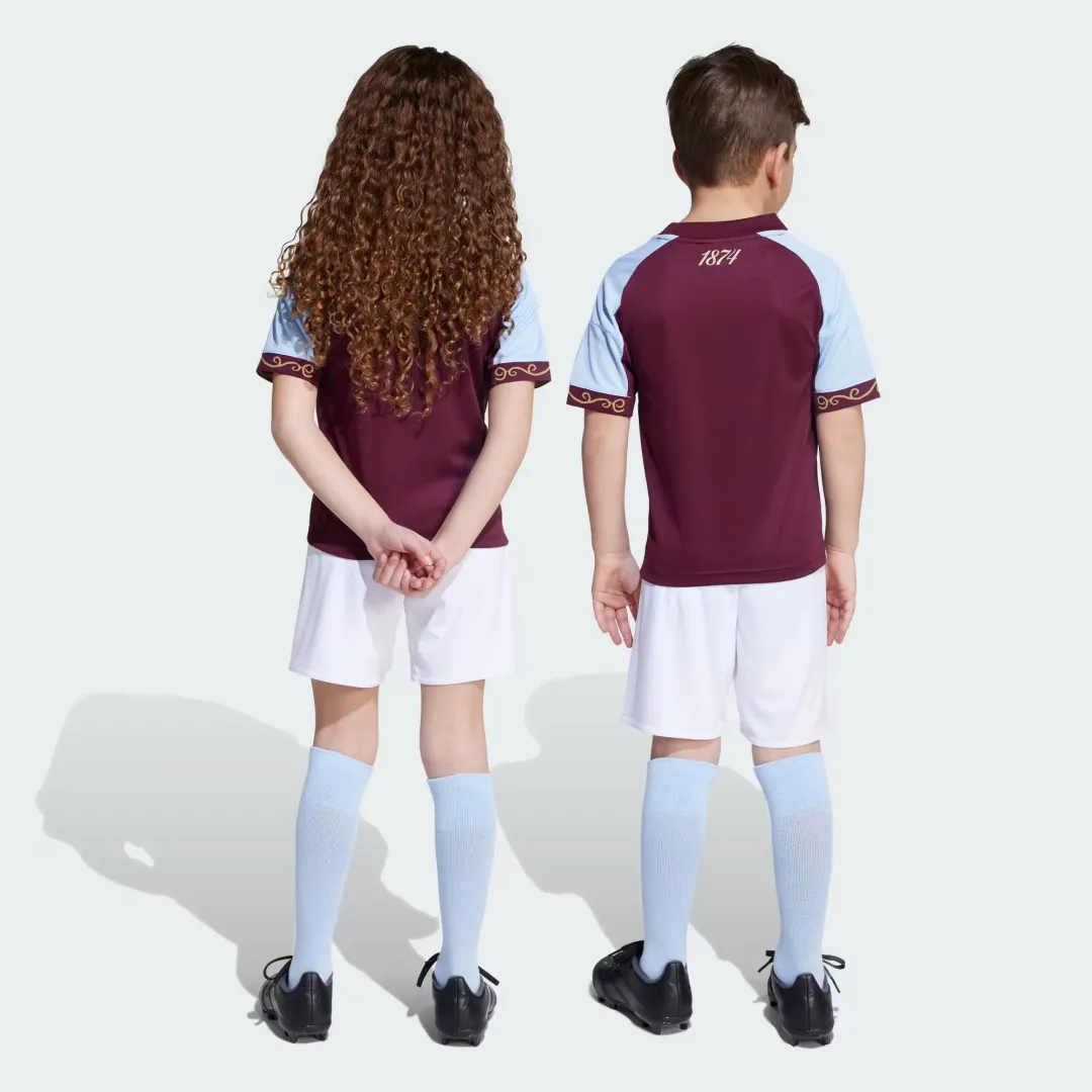 Aston Villa Kids Home Kit - Image 5
