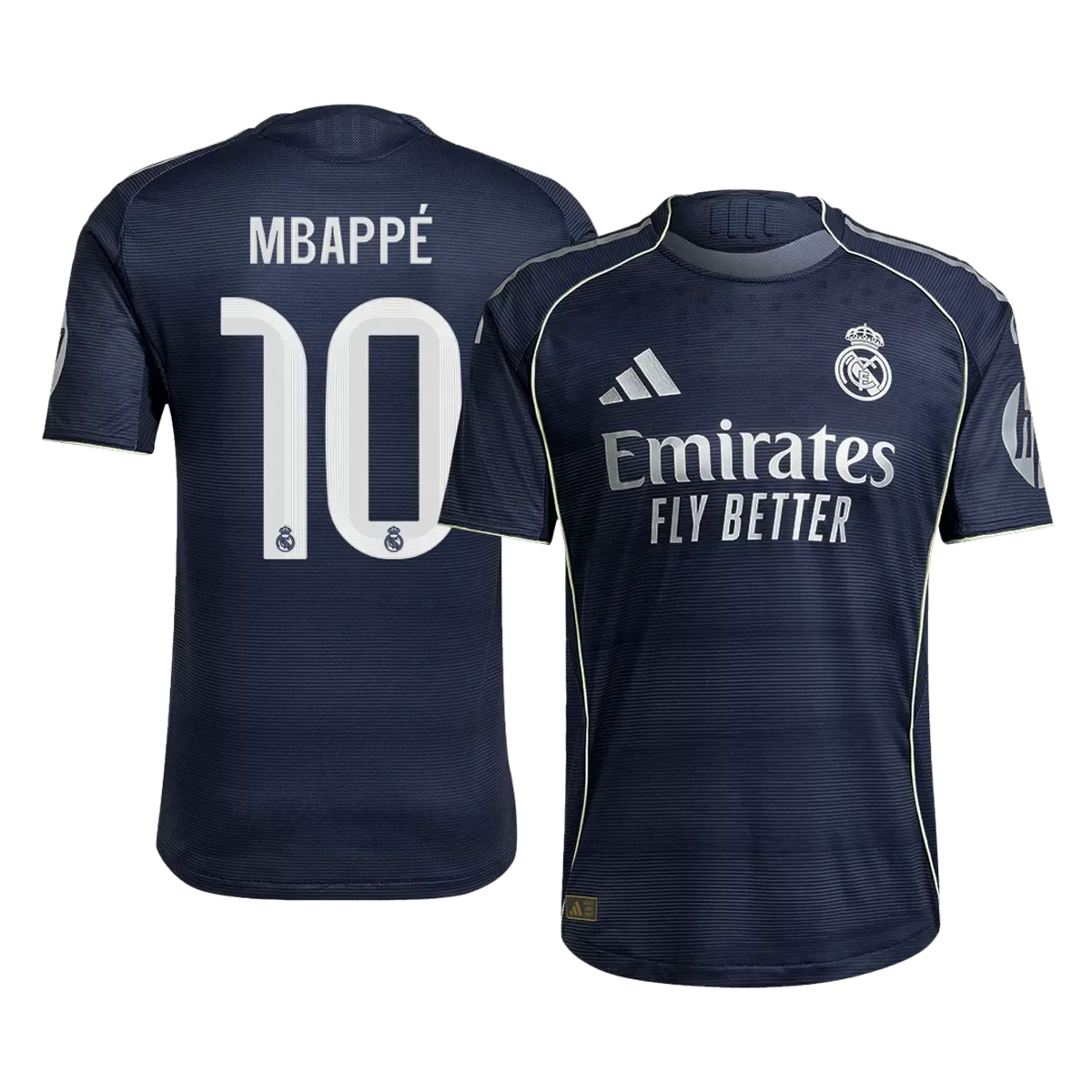 Alternative view of Real Madrid Mbappe #10 Away Jersey