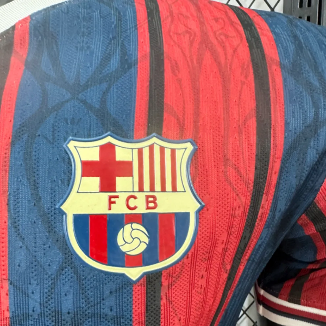 Barcelona 125th Youth Football Jersey - Image 4