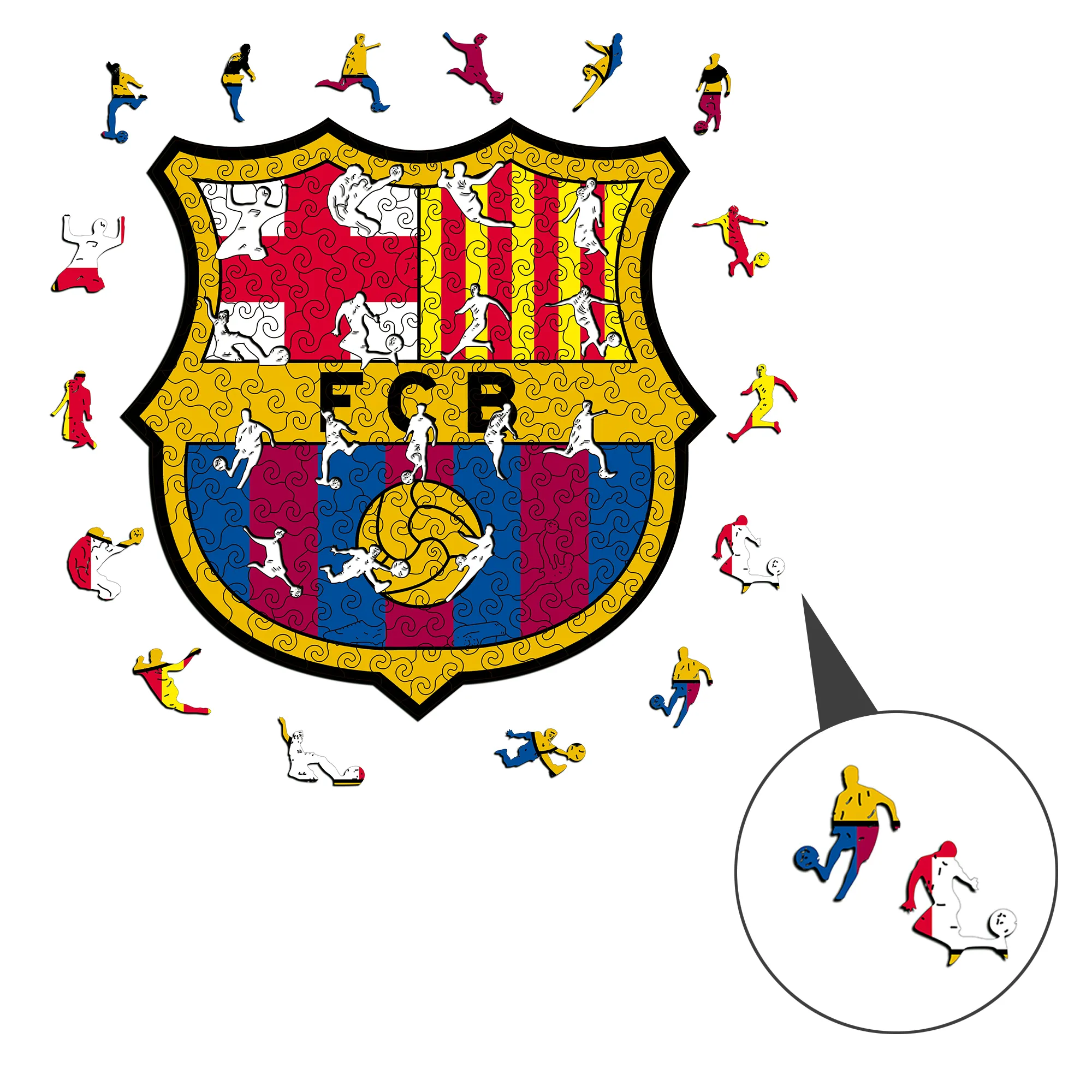 Barcelona Wooden Puzzle - Image 3