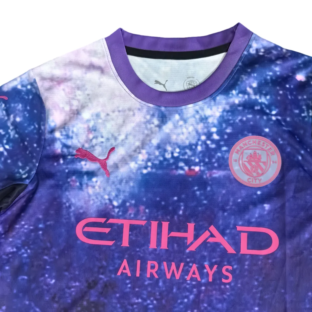 Manchester City Purple Football Jersey - Image 3