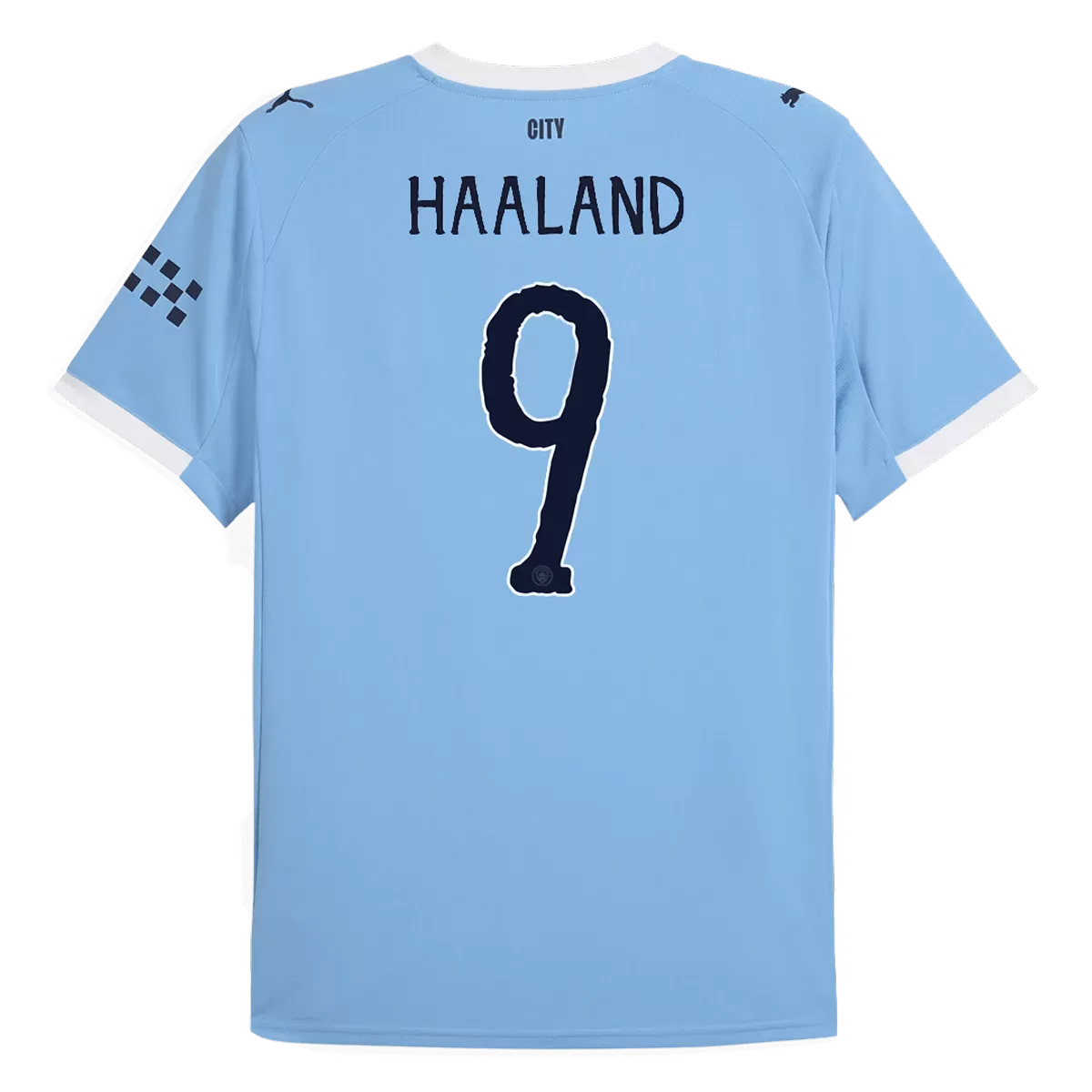 Alternative view of HAALAND #9 Manchester City Home Jersey 2025/26