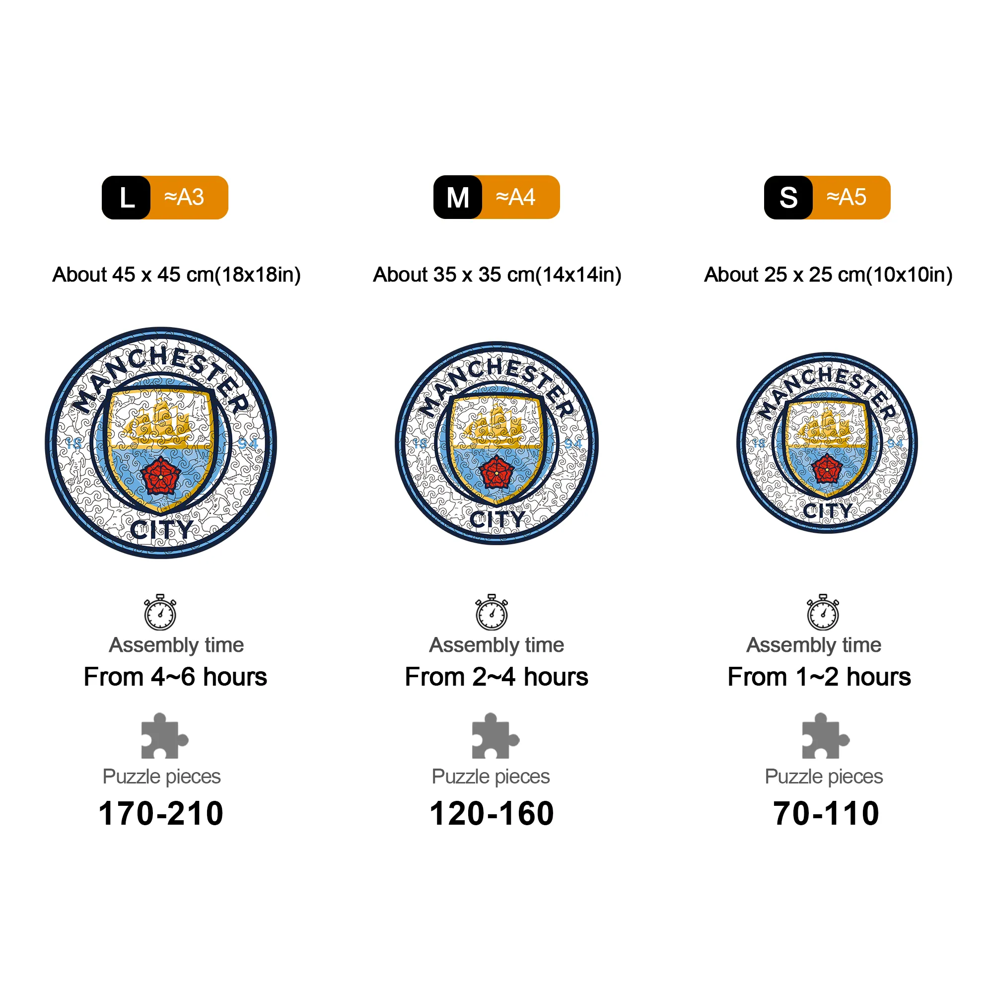 Manchester City Wooden Puzzle - Image 5