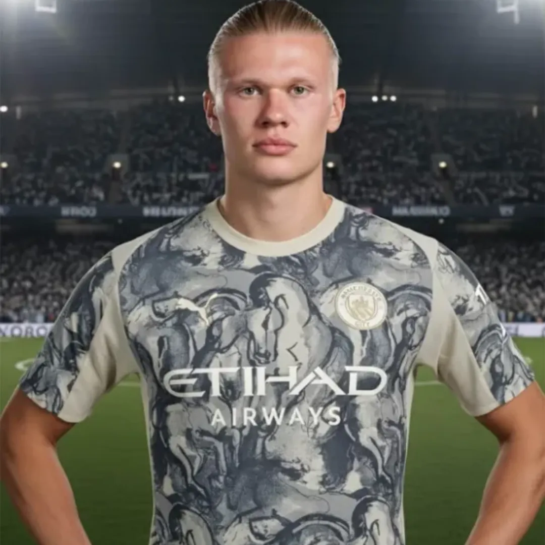 Manchester City Horse Jersey - Image 3