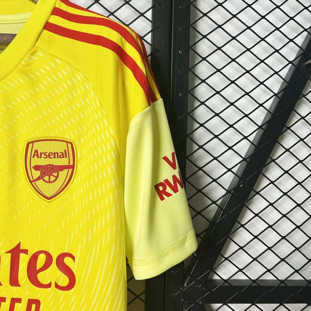 Arsenal Yellow Soccer Jersey - Image 8