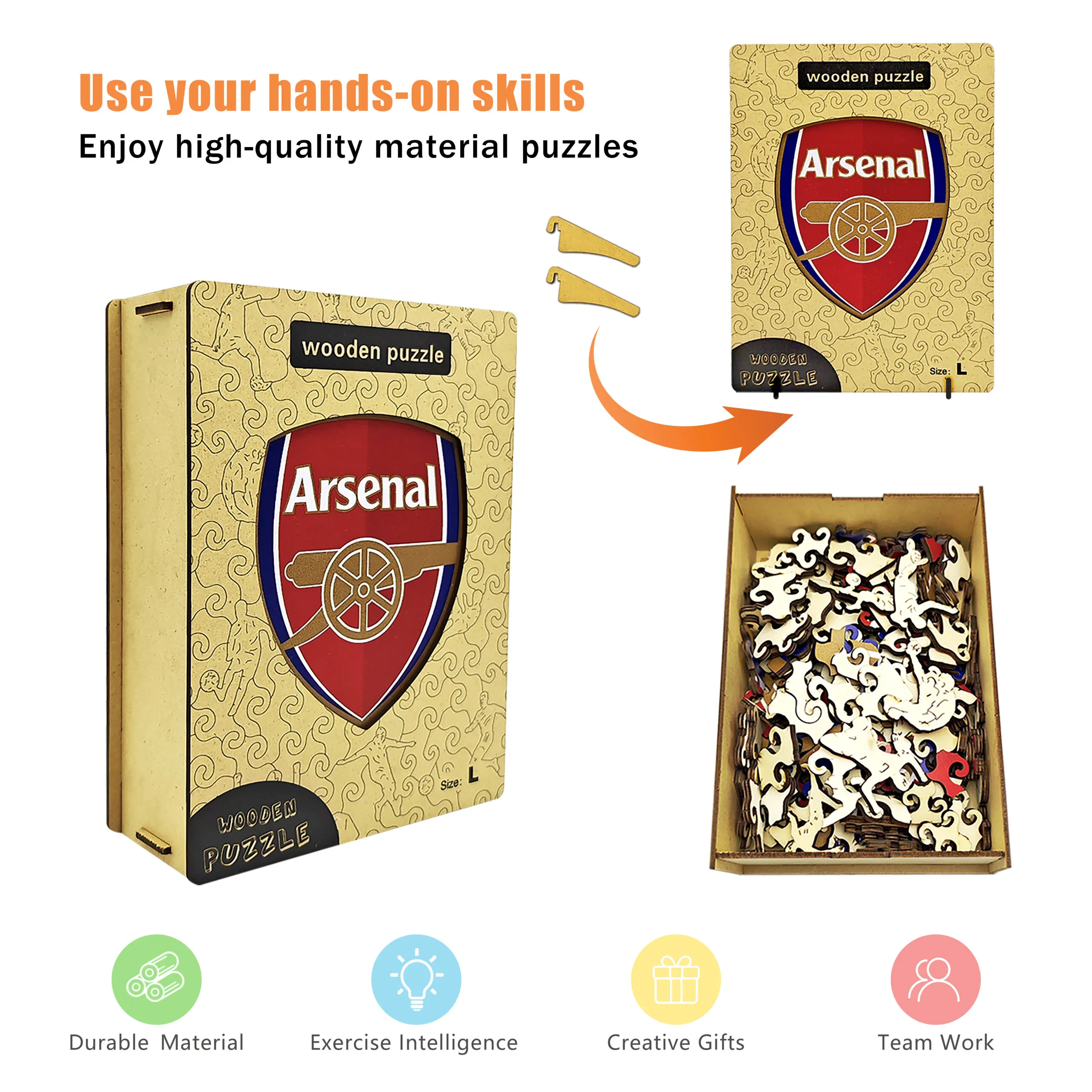 Arsenal Wooden Puzzle - Image 4