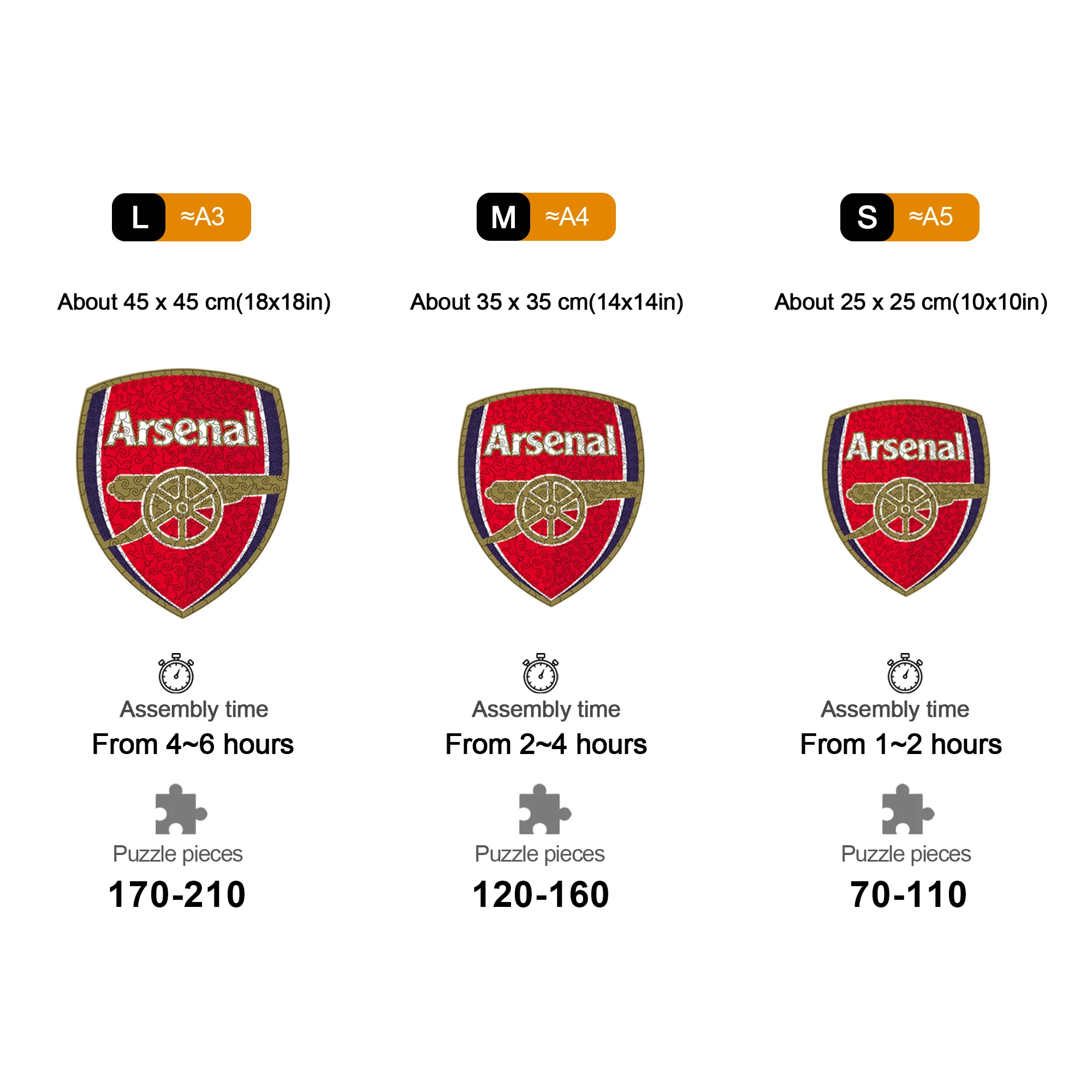 Arsenal Wooden Puzzle - Image 5