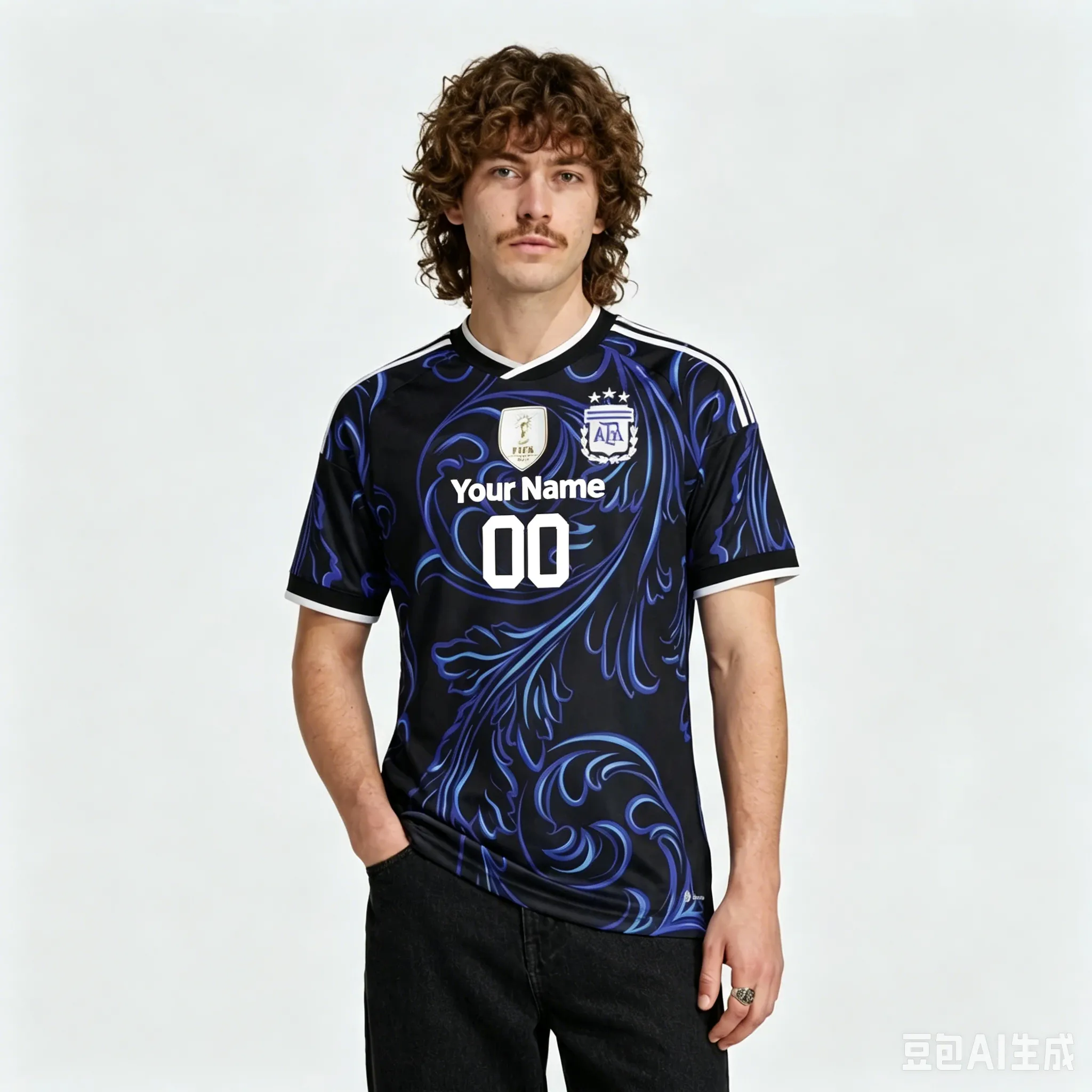 Alternative view of Argentina World Cup Jersey